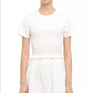 Opening ceremony smocked tee - NWT